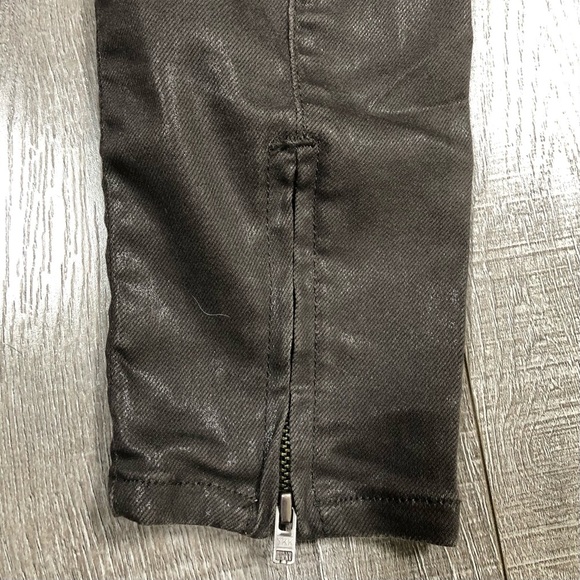 ALLSAINTS Coated Skinny Jean Ankle Zipper Size W25 - Picture 5 of 6